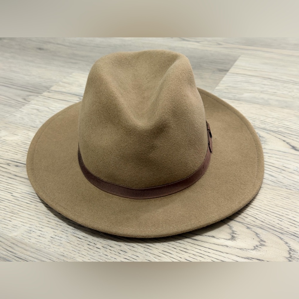 Country Gentlemen Light Brown Fedora 100% Wool Lite Felt Size M - Never Worn - Picture 2 of 11